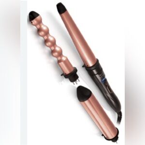 WAVYTALK 2‎ IN ONE INTERCHANGEABLE CURLING IRON SET 1 BUBBLE WAND 1 CURLING WAND